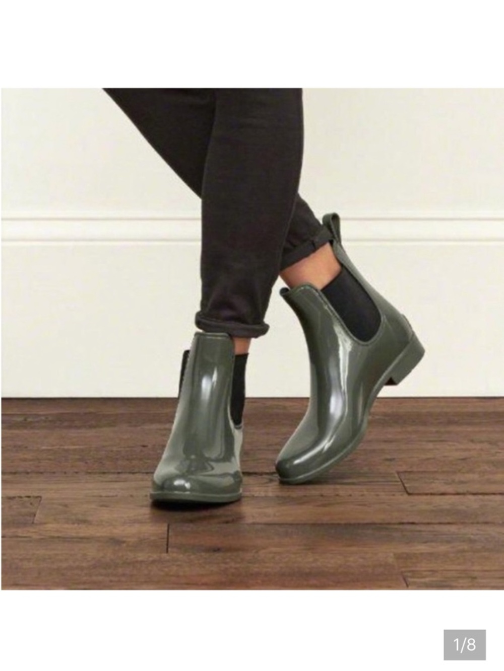 Sam Edelman Olive Green Chelsea Rain Boots